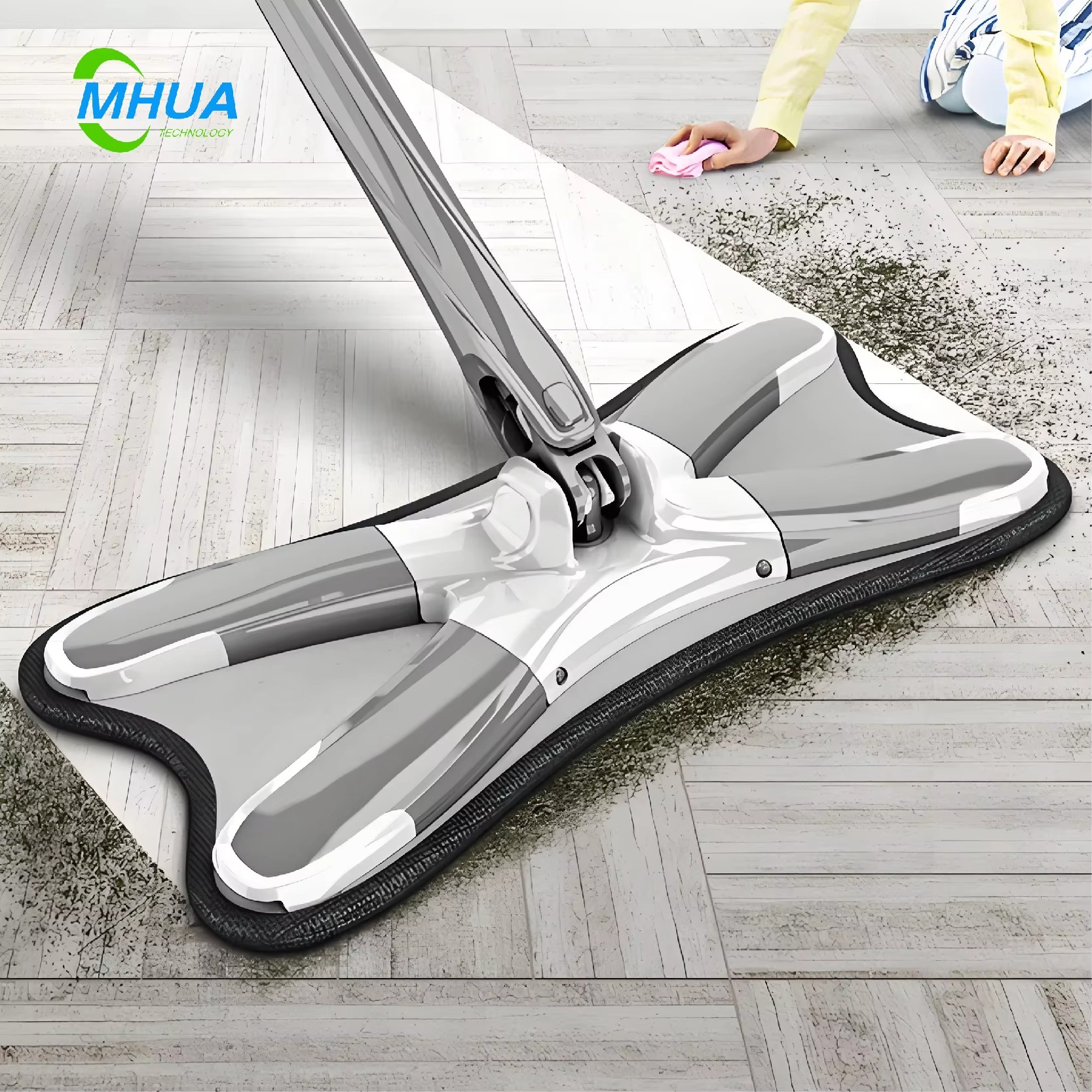X-Shape Self-Wringing Floor Mop - Image 3